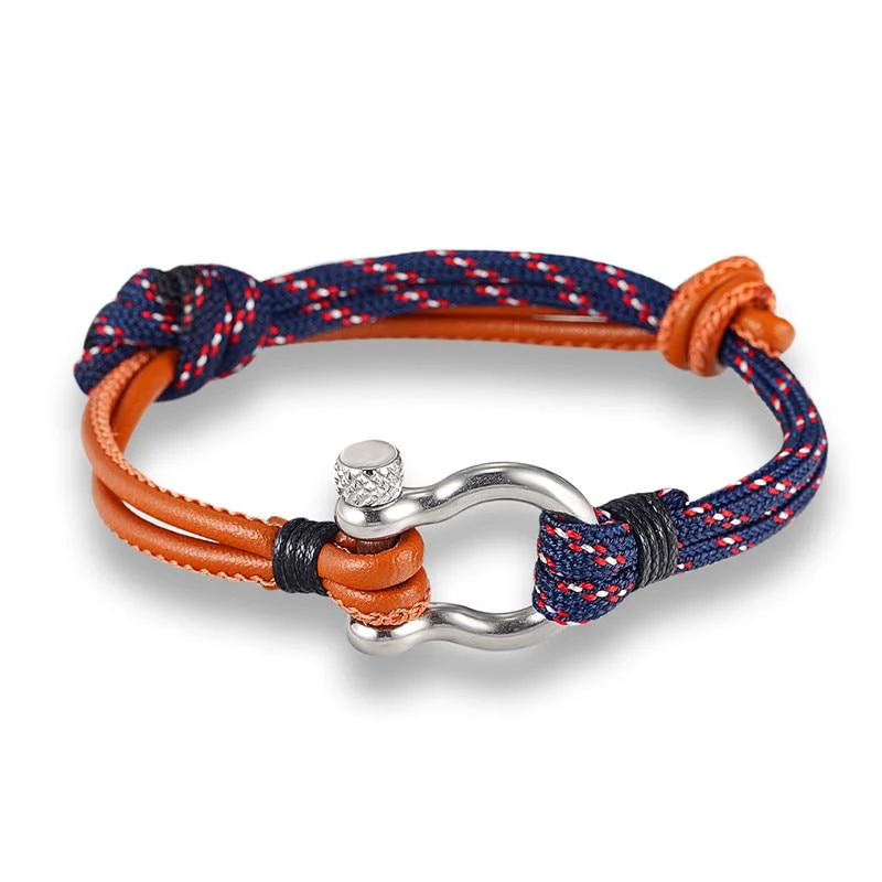 Recyclable Domenico Leather Rope Bracelet Refined