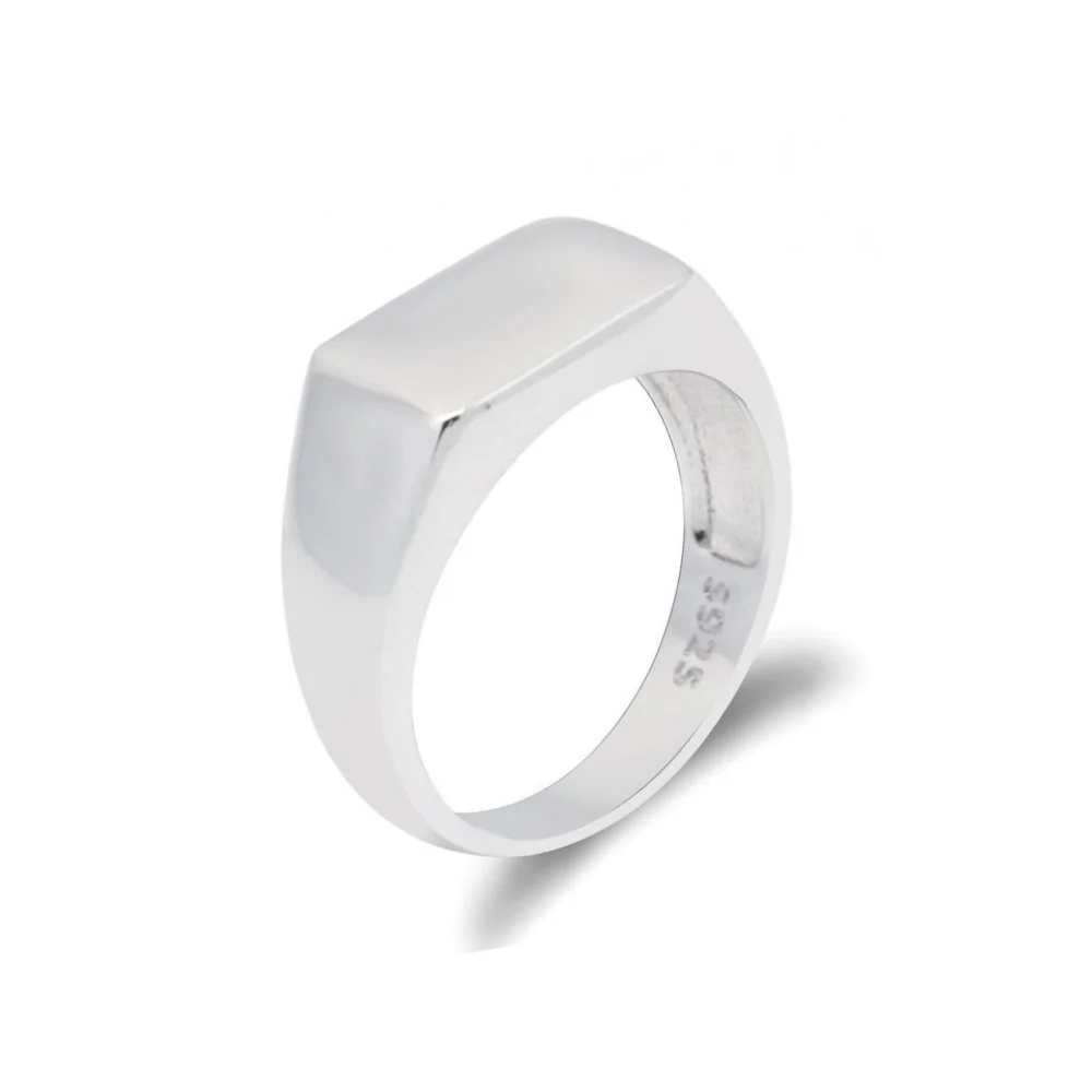 Certified Noah 925 Sterling Silver Signet Ring Premium