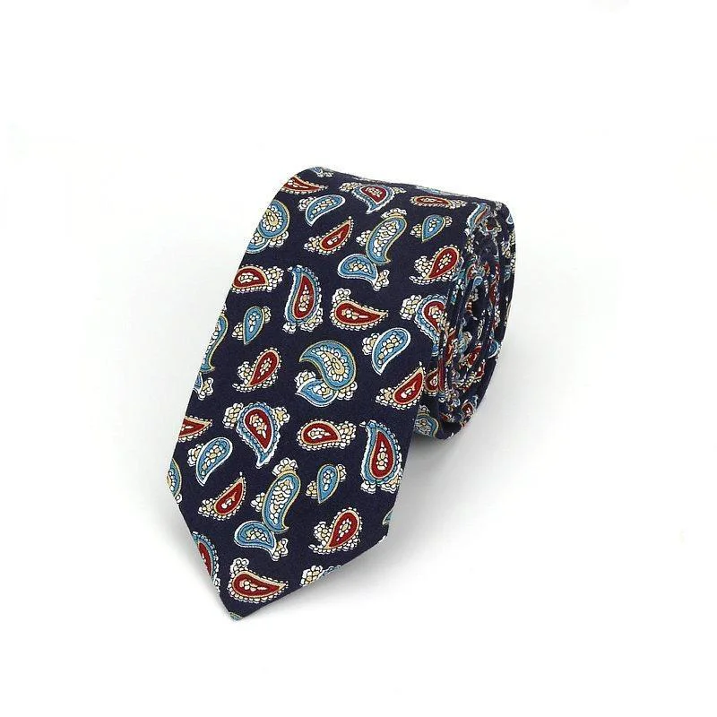 Fine Crafted Elegant Paisley Cotton Tie Efficient