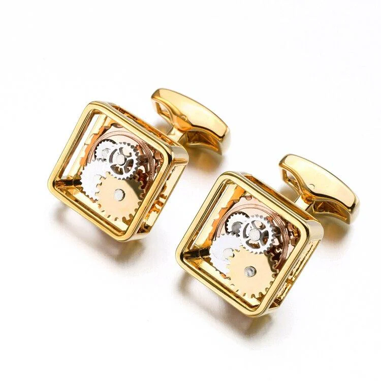 Official Automatic Movement Square Cufflinks Fine Crafted