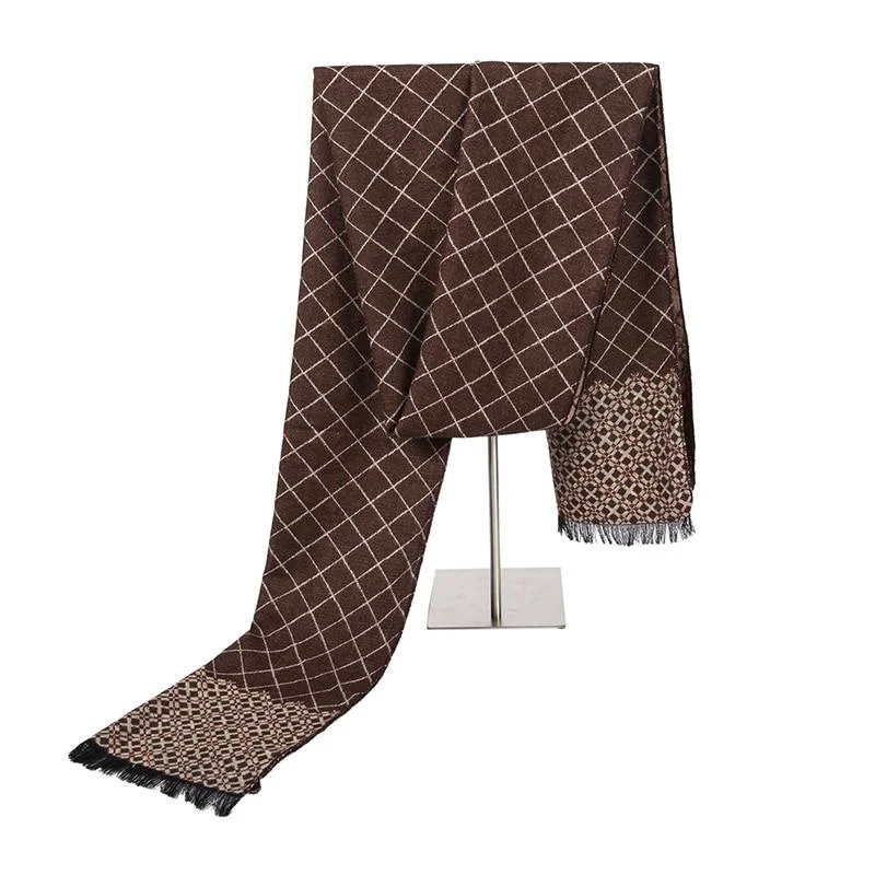 Artisan Vincenzo Soft Wool Plaid Scarf Versatile