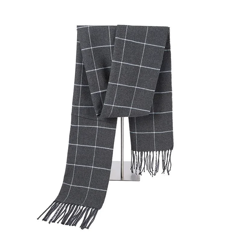 High-Grade Fredrik Graph Check Cashmere Wool Scarf User-Friendly