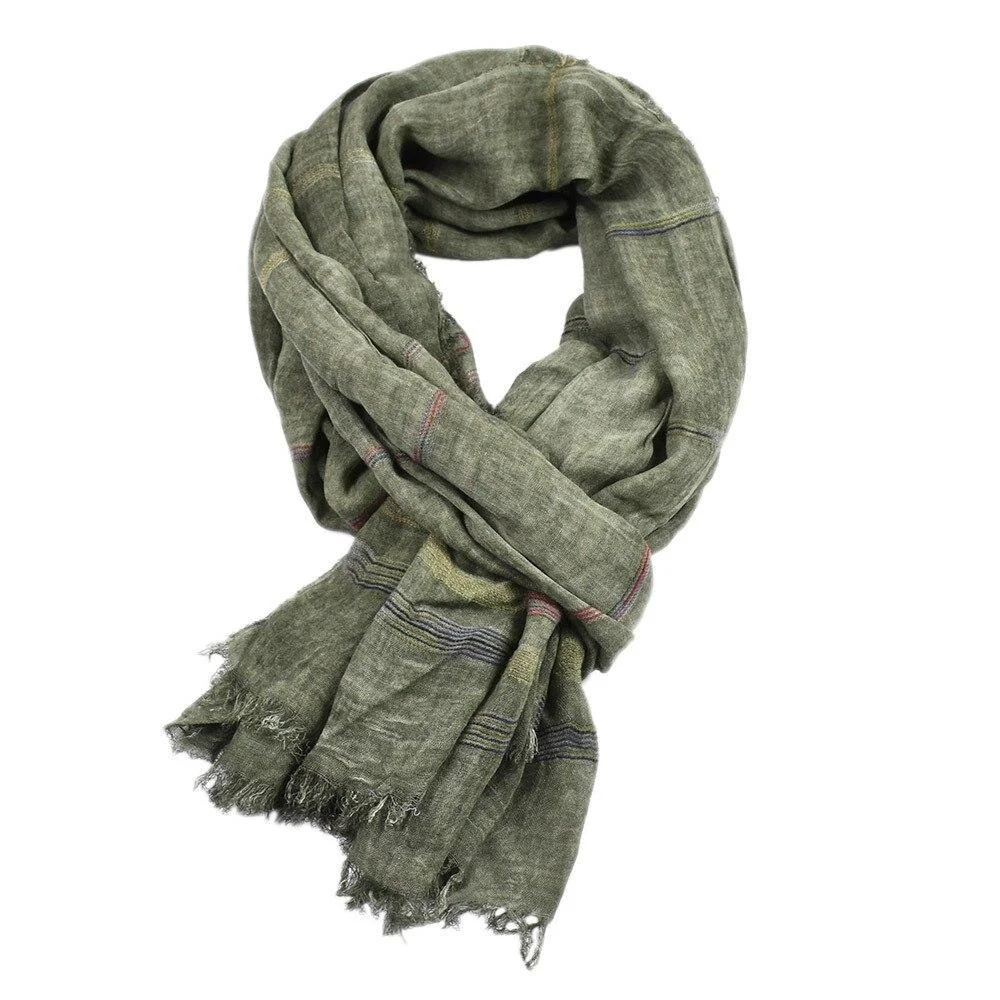 Classic Finn Solid Linen Scarf Fashionable