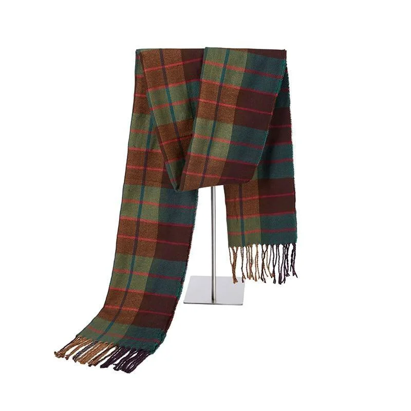 Soft Harold Tartan Plaid Cashmere Wool Scarf High-Quality
