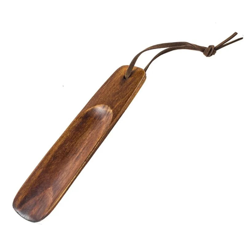 Excellent Portable Dutch Wood Short Handled Shoehorn Convenient