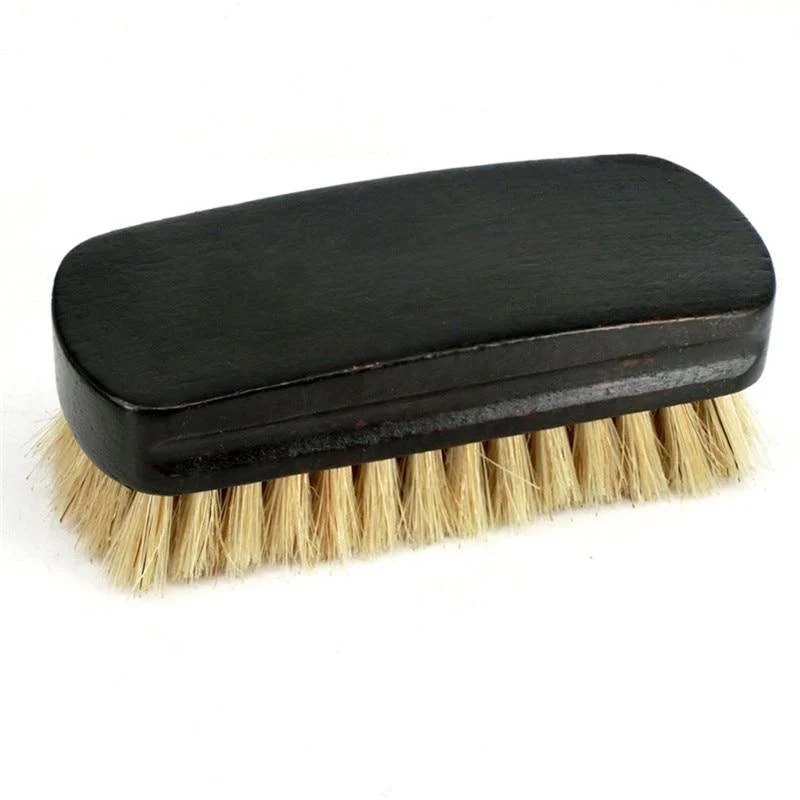 Advanced Elvio Pure Pig Bristle Wooden Shoe Brush Flexible
