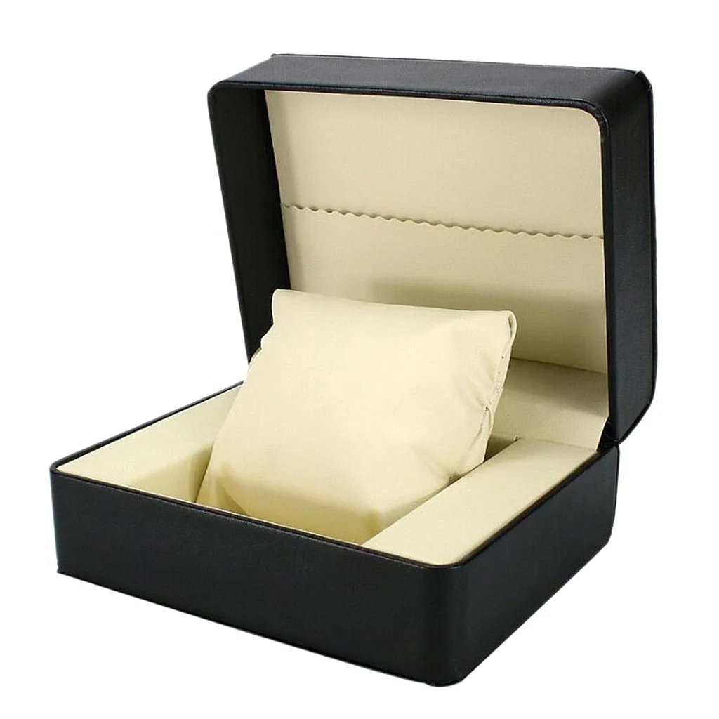 Reliable Minimalist Black Leather Single Slot Watch Box Convenient