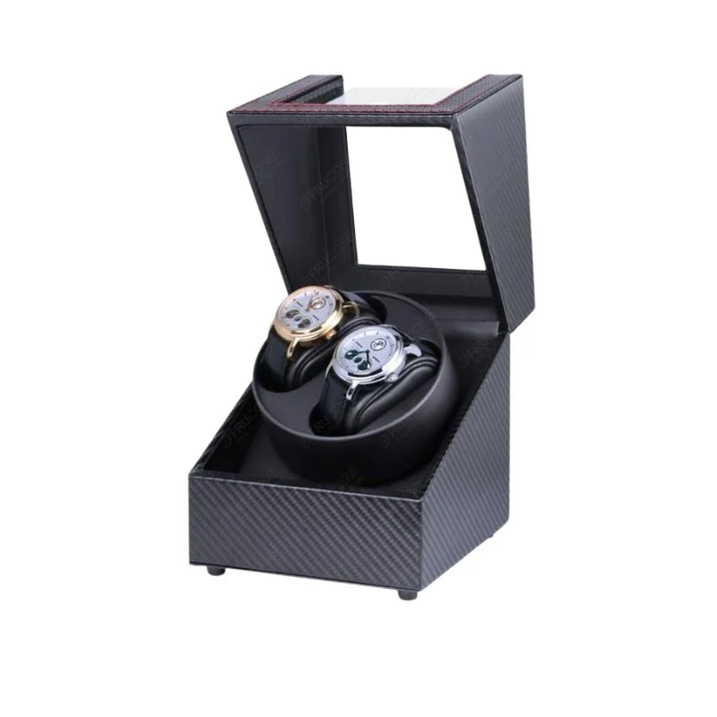 Solid Gilberto Double Watch Winder Storage Box USB Powered Fast