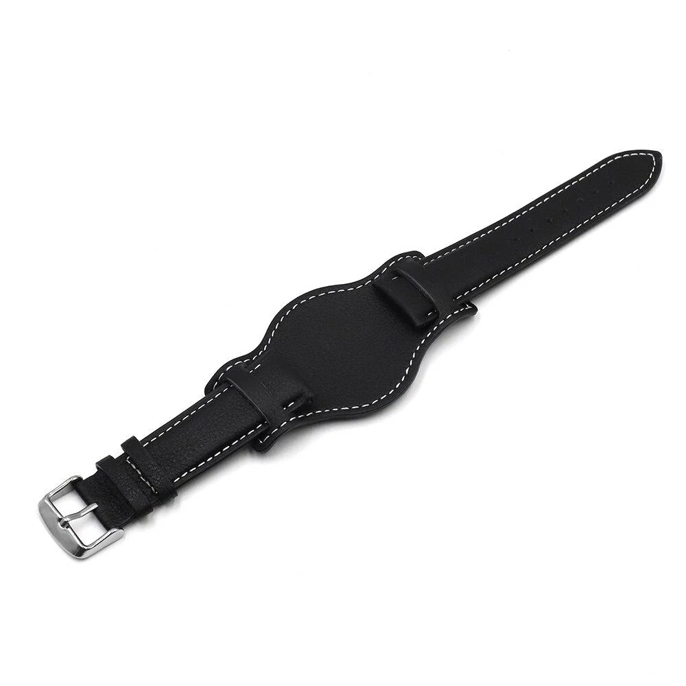 First-Class Apollinaire Cow Leather Watch Bund Strap With Tang Buckle Certified