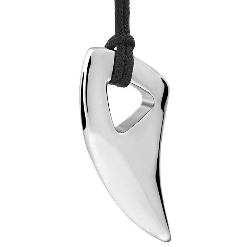 Dependable Shark Tooth Stainless Steel Pendant Necklace Safe