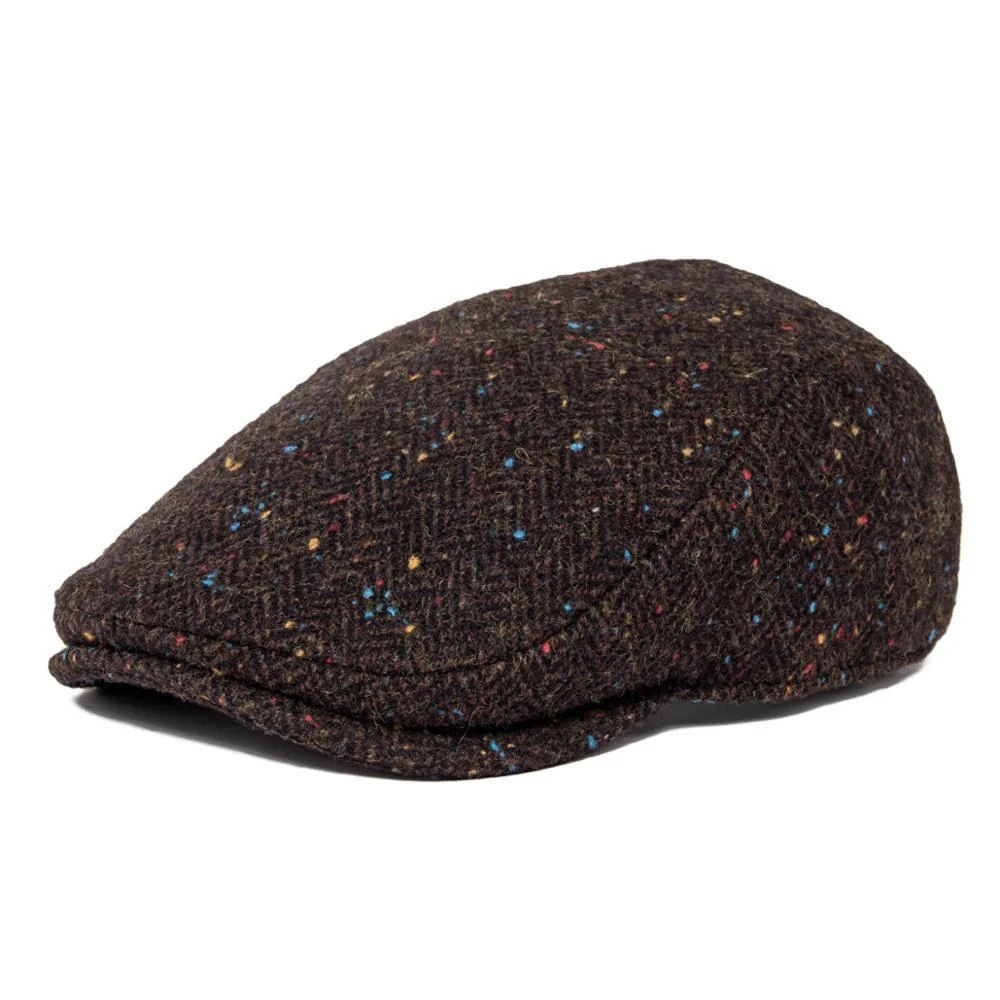 Elegant Lana Herringbone Ivy Gorra Minimalist