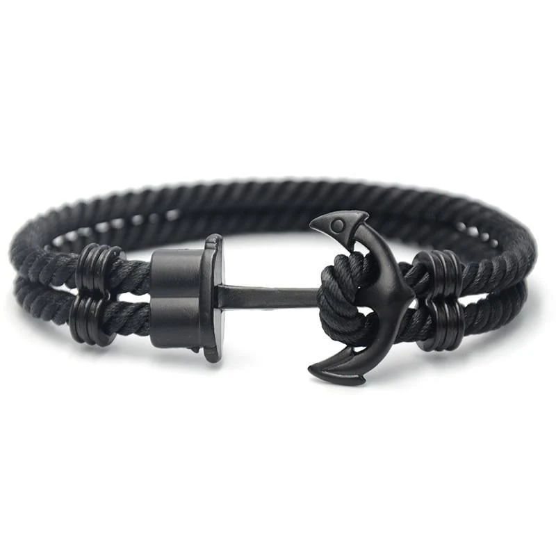 Carefully Designed Oliver Pulsera de cuerda con ancla Trusted