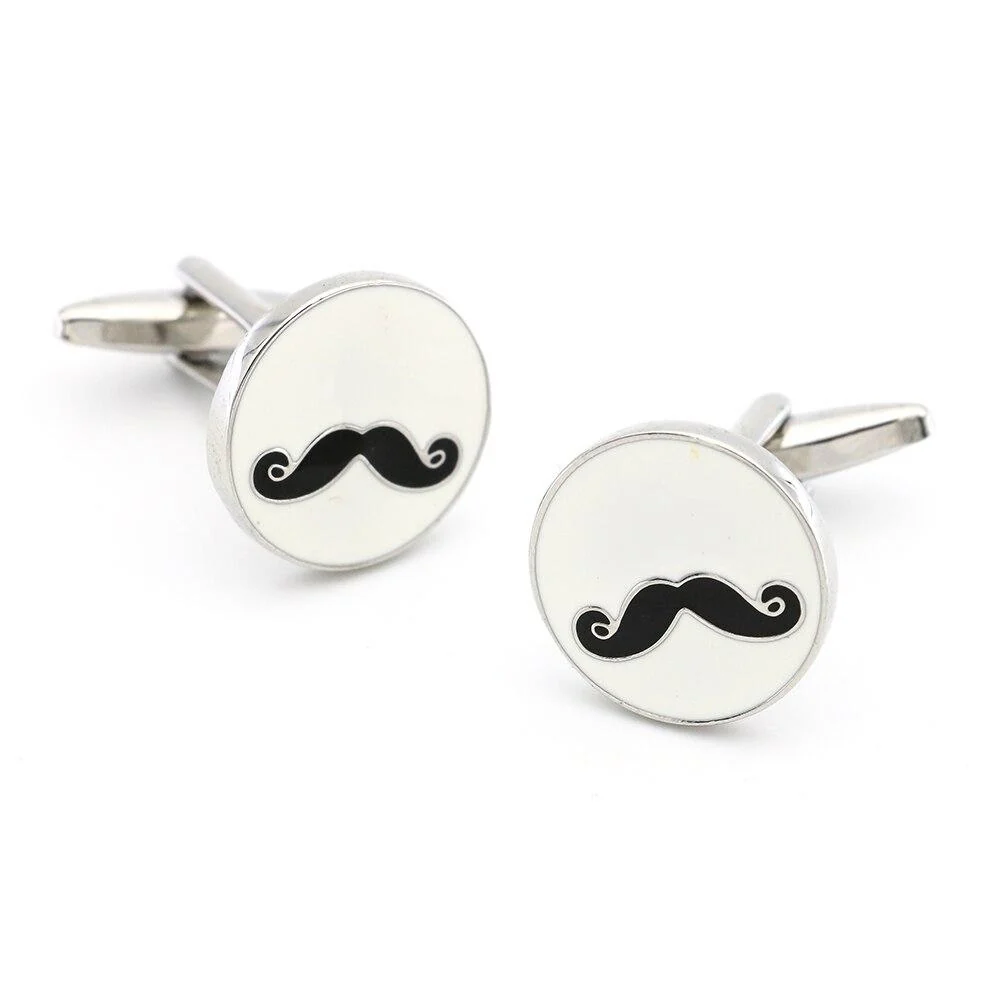 Consistent Movember Gemelos bigote plateados Genuine