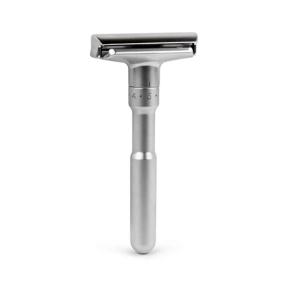 Exceptional Maquinilla de afeitar de doble filo ajustable con 5 hojas de titanio Advanced