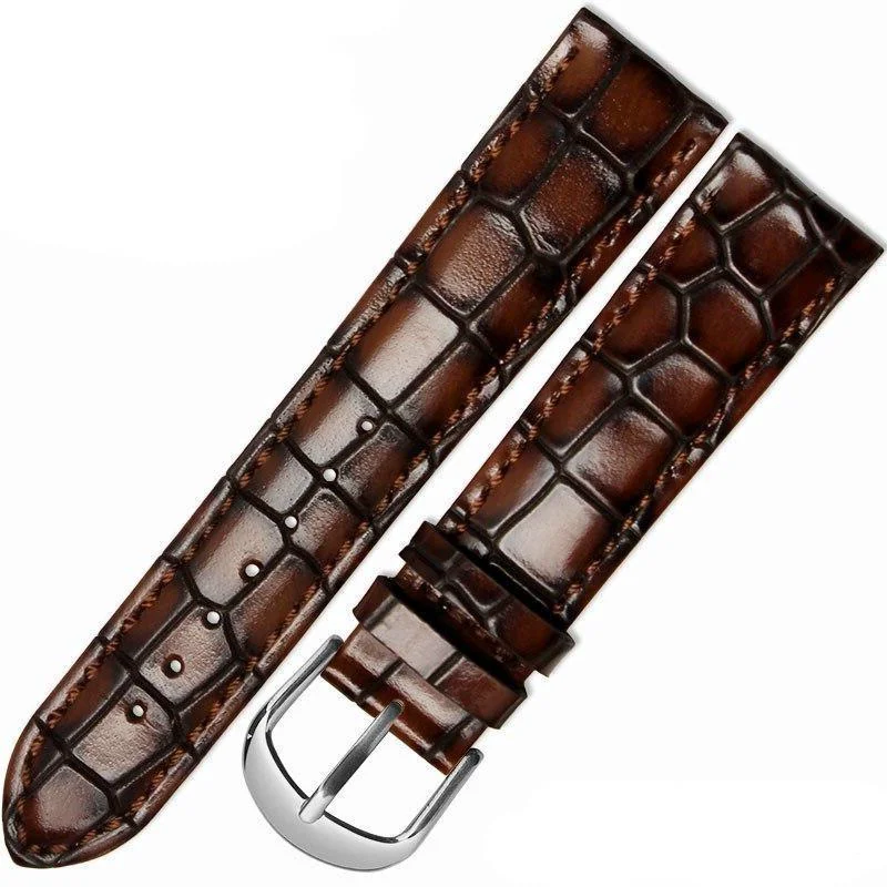 Elite Silvio Correa de reloj de piel repujada con hebilla plateada Sustainable