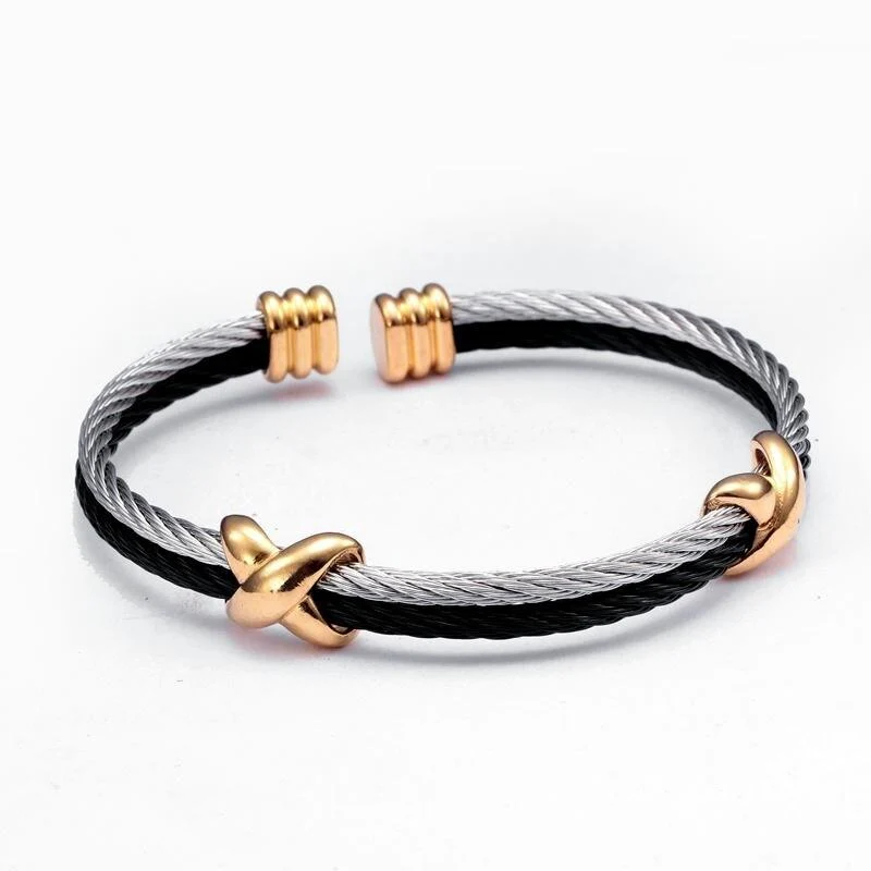 Proven Samuel Brazalete de acero inoxidable Luxury