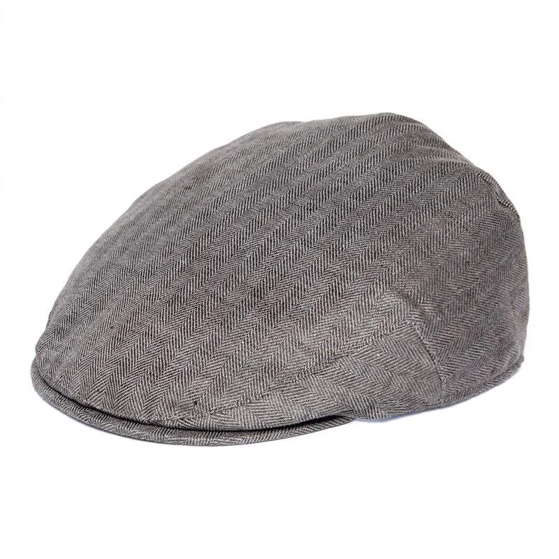 Authentic Herringbone Lino Ivy Gorra High-Quality