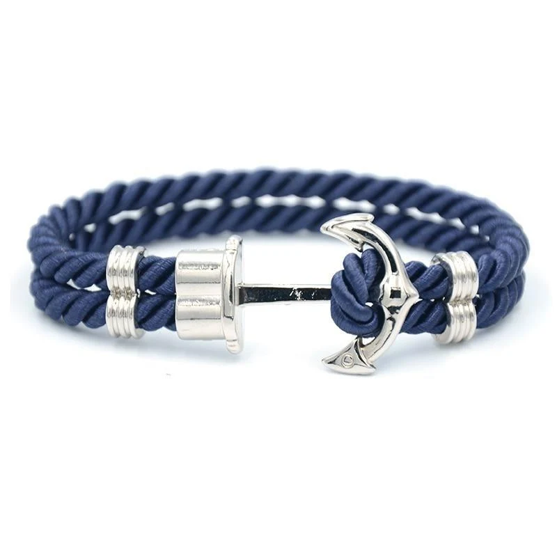 Safe Luigi Pulsera de ancla de plata High-Quality