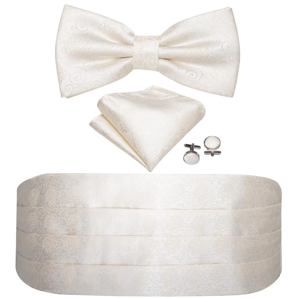 Lightweight Fajín de seda jacquard blanco Contemporary