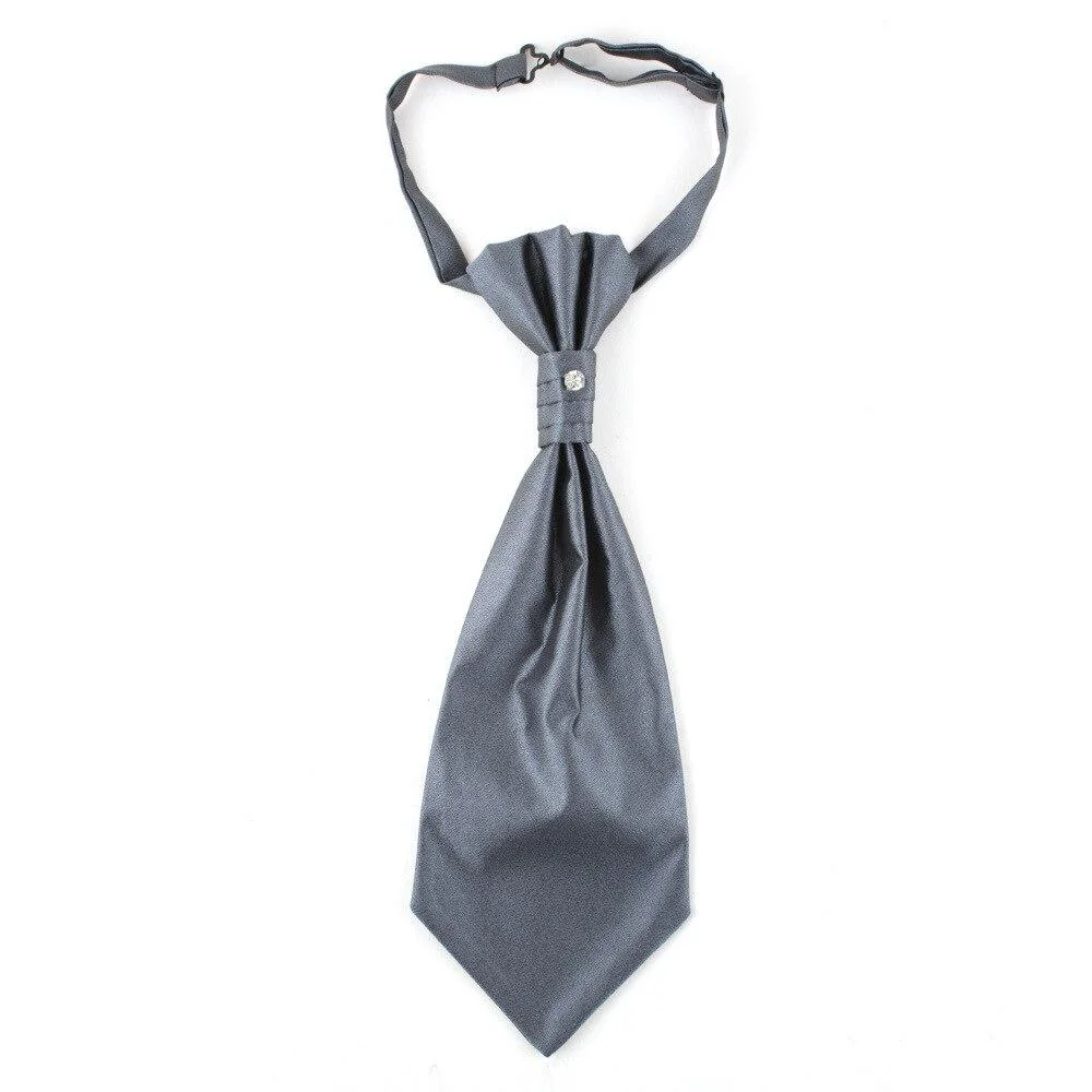 Smooth Corbata Ascot Sólida Preanudada Recyclable
