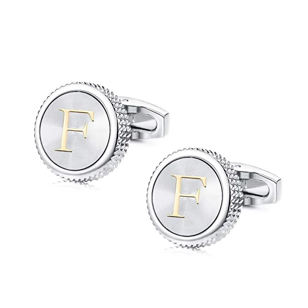 Certified Gemelos personalizados Monograma Perla Premium