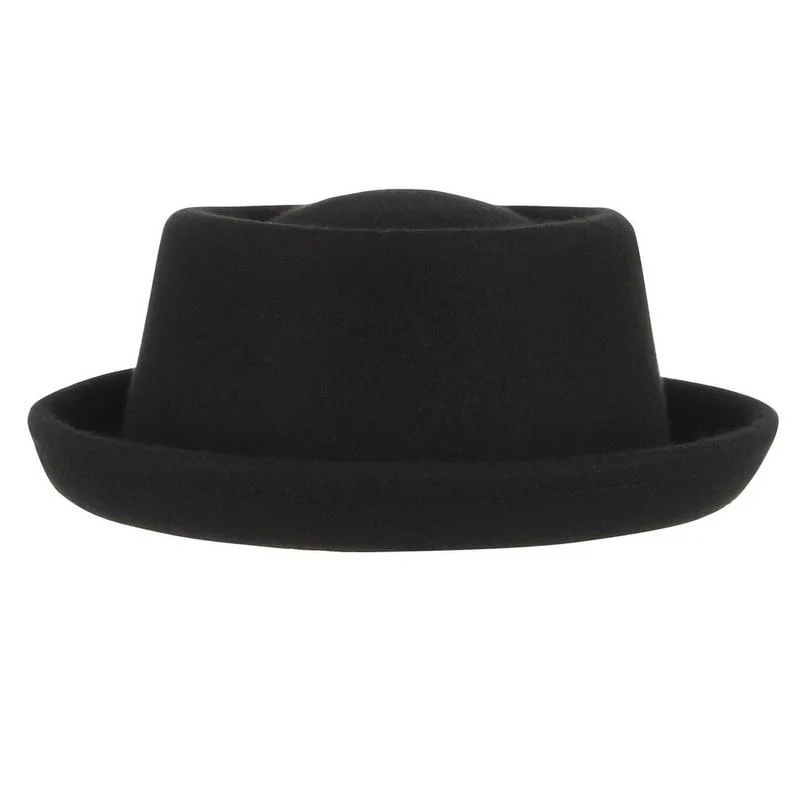 Functional Classic Soft Wool Felt Pork Pie Hat Proven