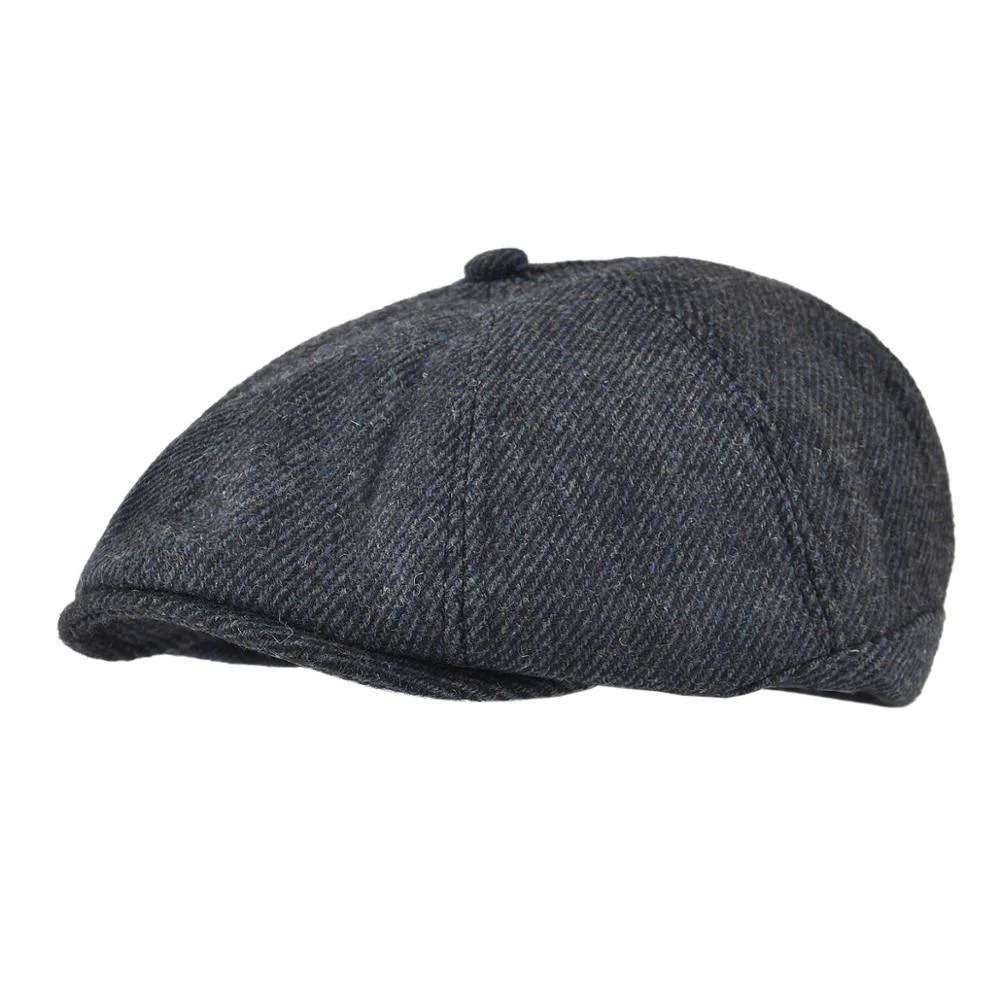 Classic Tweed Newsboy Cap Flexible