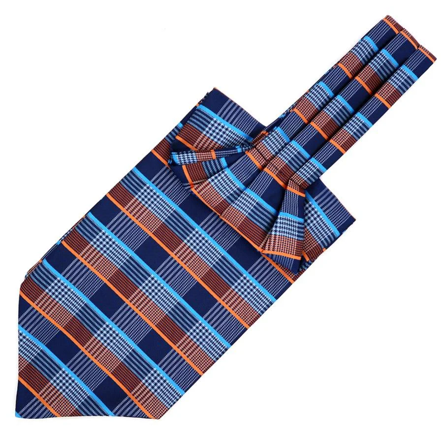 User-Friendly Plaid Ascot Tie Carefully Designed