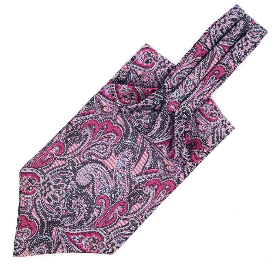 Artisan Large Teardrop Paisley Ascot Tie Certified