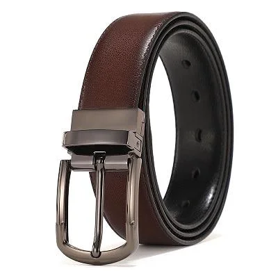 Sophisticated Giorgio Reversible Leather Belt High-End