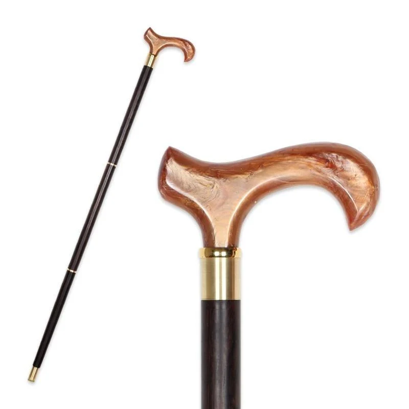 Original Gabriel Wooden Walking Stick With Light Brown Handle Excellent