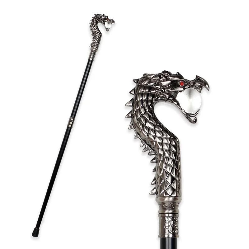 Consistent Lucas Wooden Walking Stick With Dragon Handle Practical