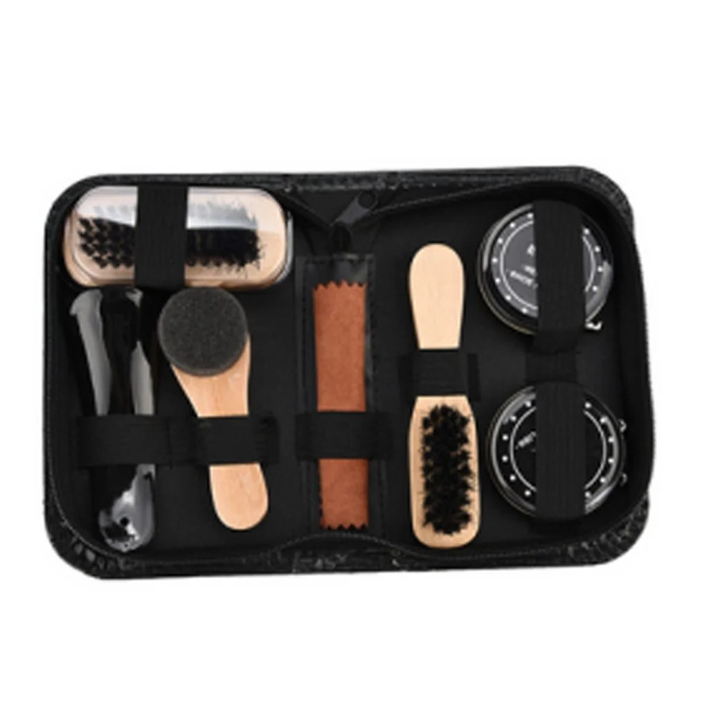 Trusted Leather Shoe Care Polish Travel Set 8 Pcs Environmentally Friendly