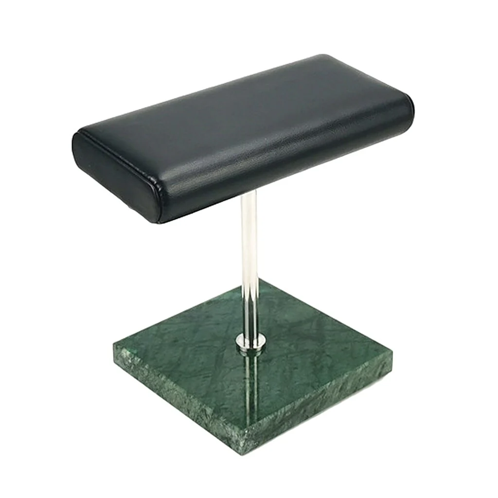 Eco-Friendly Antoine Green Marble Double Watch Display Stand Holder Carefully Designed