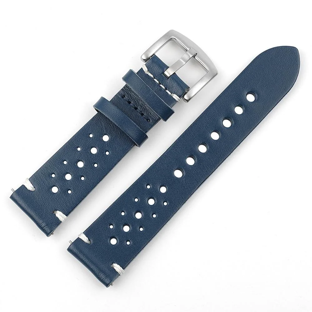 Casual Alain Leather Rally Watch Strap With Tang Buckle Classic
