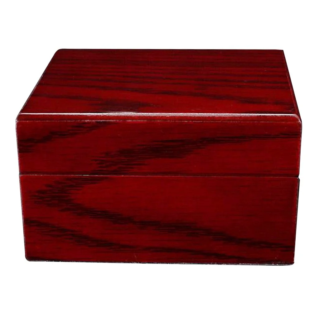 Lightweight Orlando Red Wooden Watch Box Verified