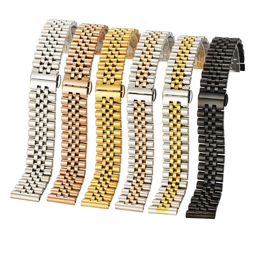 Secure Jules 316L Stainless Steel Jubilee Bracelet With Butterfly Clasp Long-Lasting