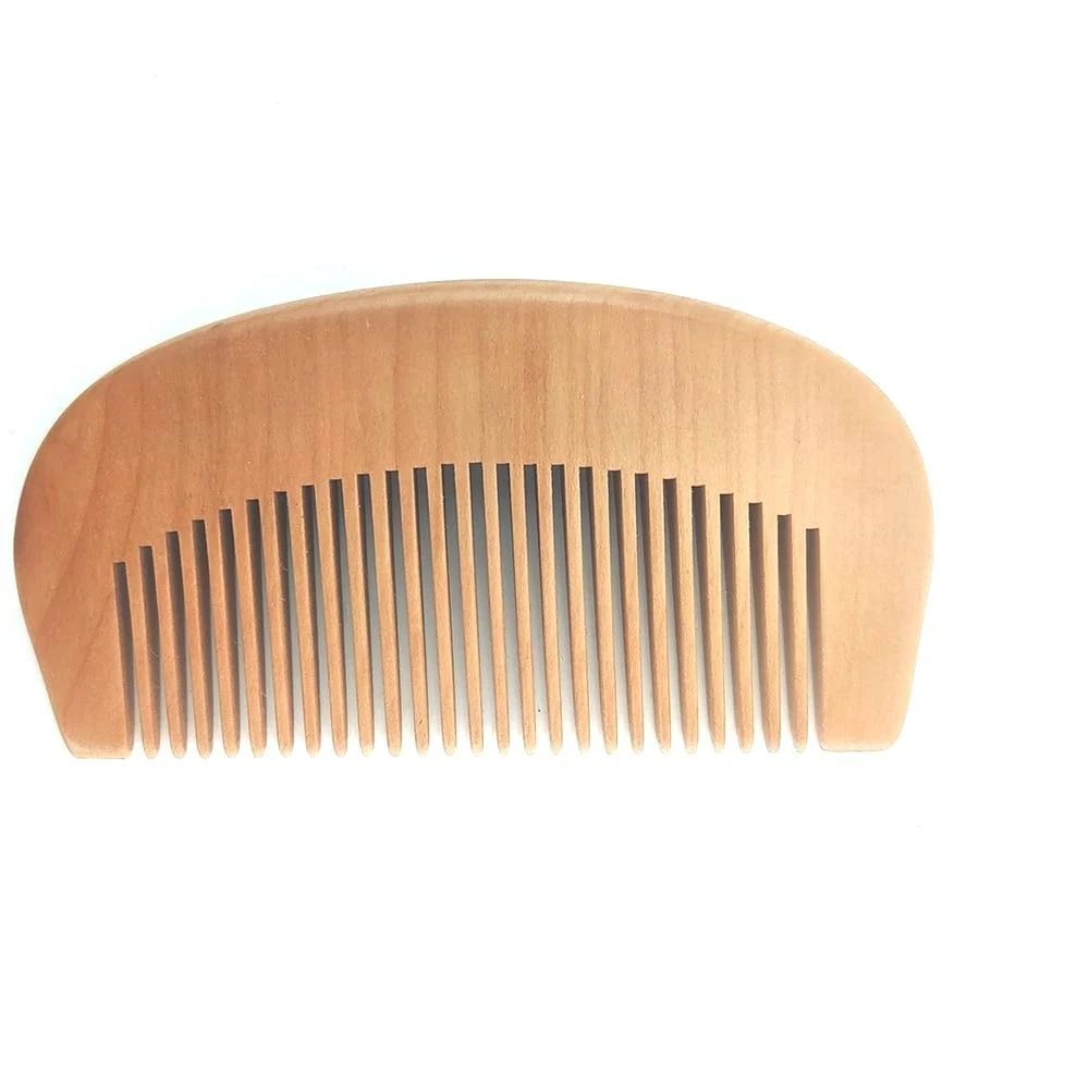Unique Compact Pearwood Beard Comb Carefully Designed