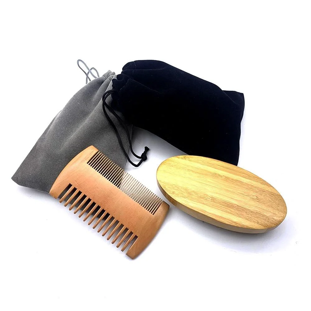 Smooth Boar Bristle Beard Brush Beard Comb Set Next-Generation