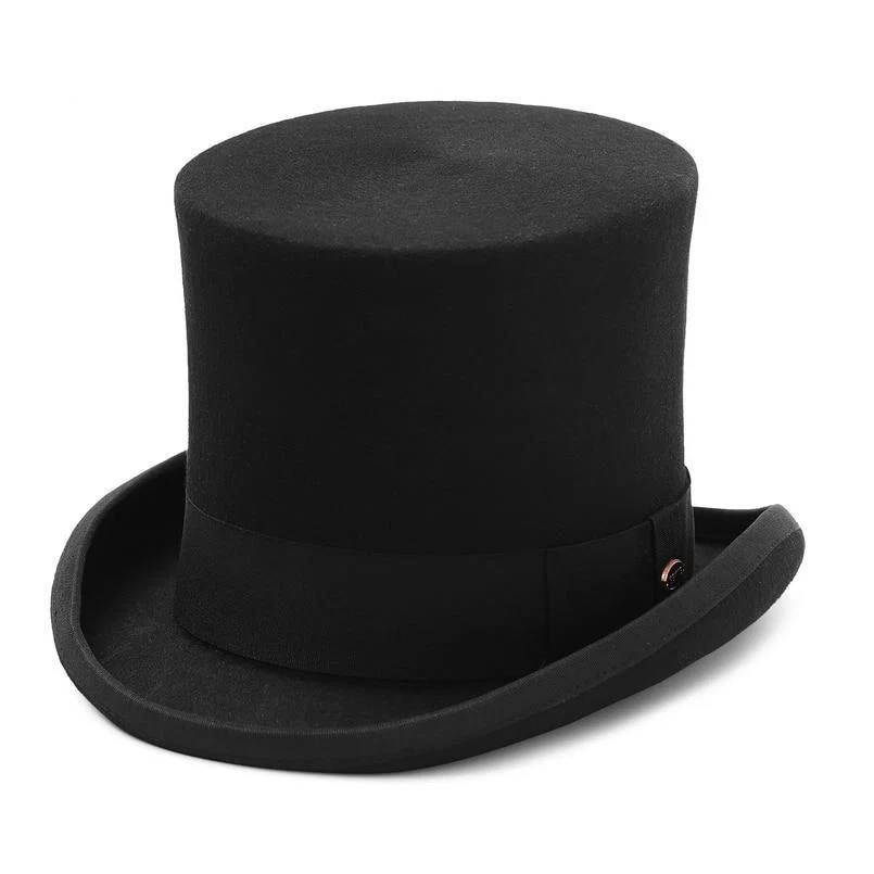 High-Grade Winston Wool Felt Top Hat Natural
