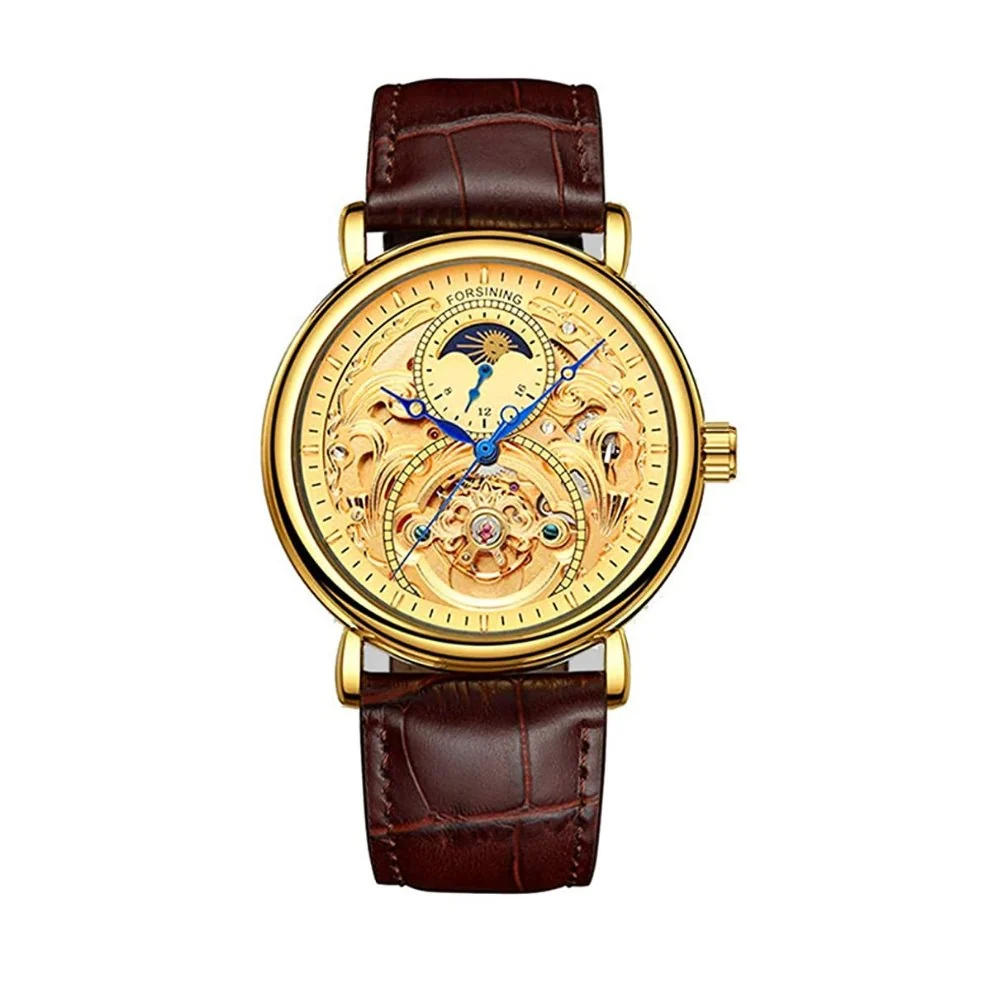Relaxed Alberto Calendario Mechanical Skeleton Watch Superior