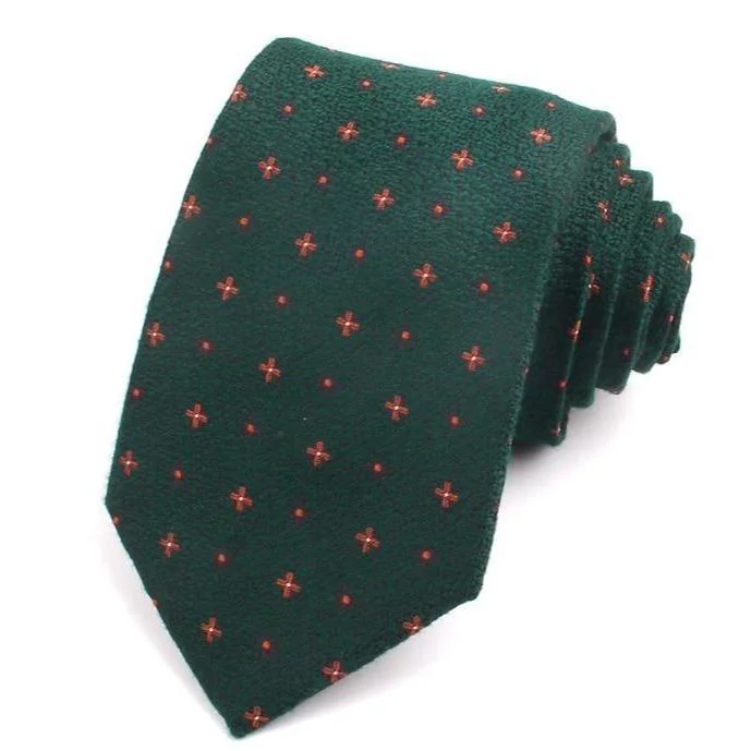 Detailed Foulard Cotton Tie Lightweight