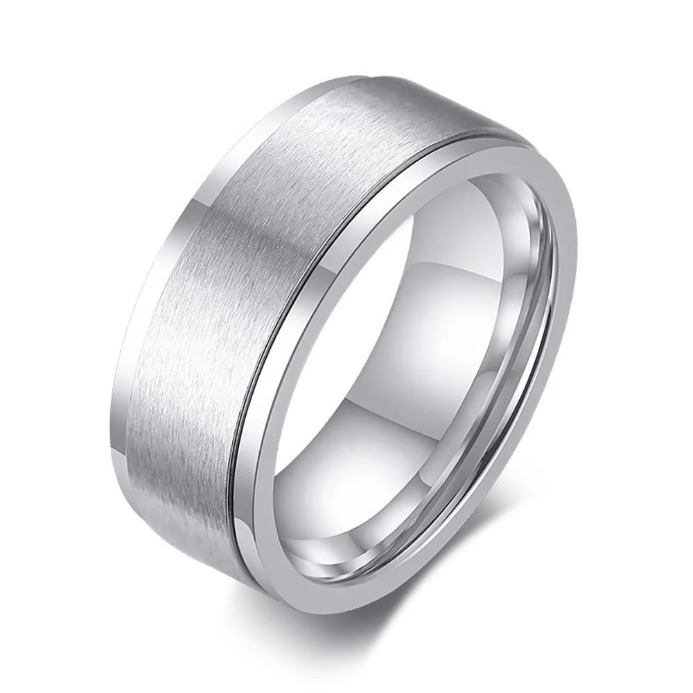 User-Friendly Magnus Brushed Solid Spinner Ring Modern