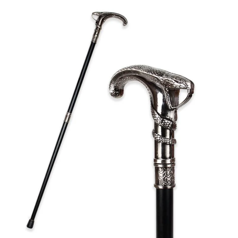 Organic Arthur Wooden Walking Stick With Cobra Head Handle Breathable