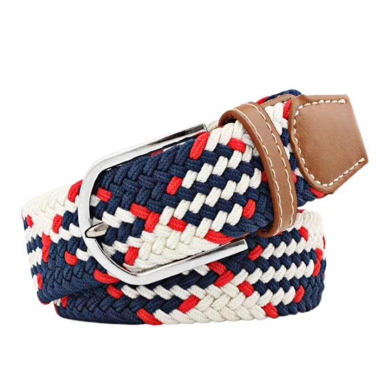 Powerful Giuseppe Braided Argyle Elastic Belt Superior
