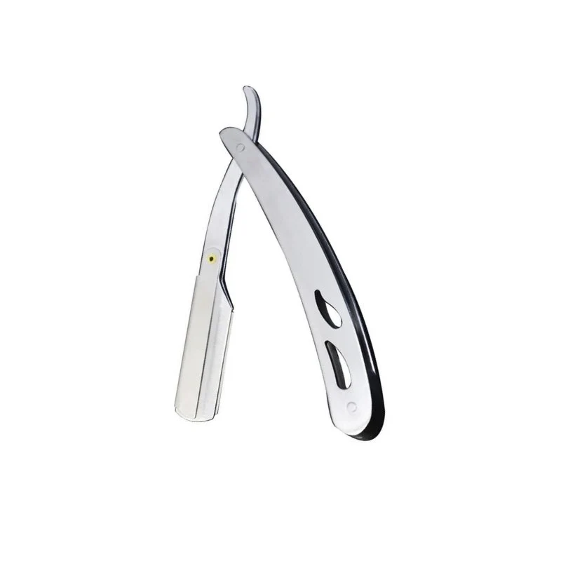Exclusive Armando Classic Stainless Steel Shavette Straight Razor Safe