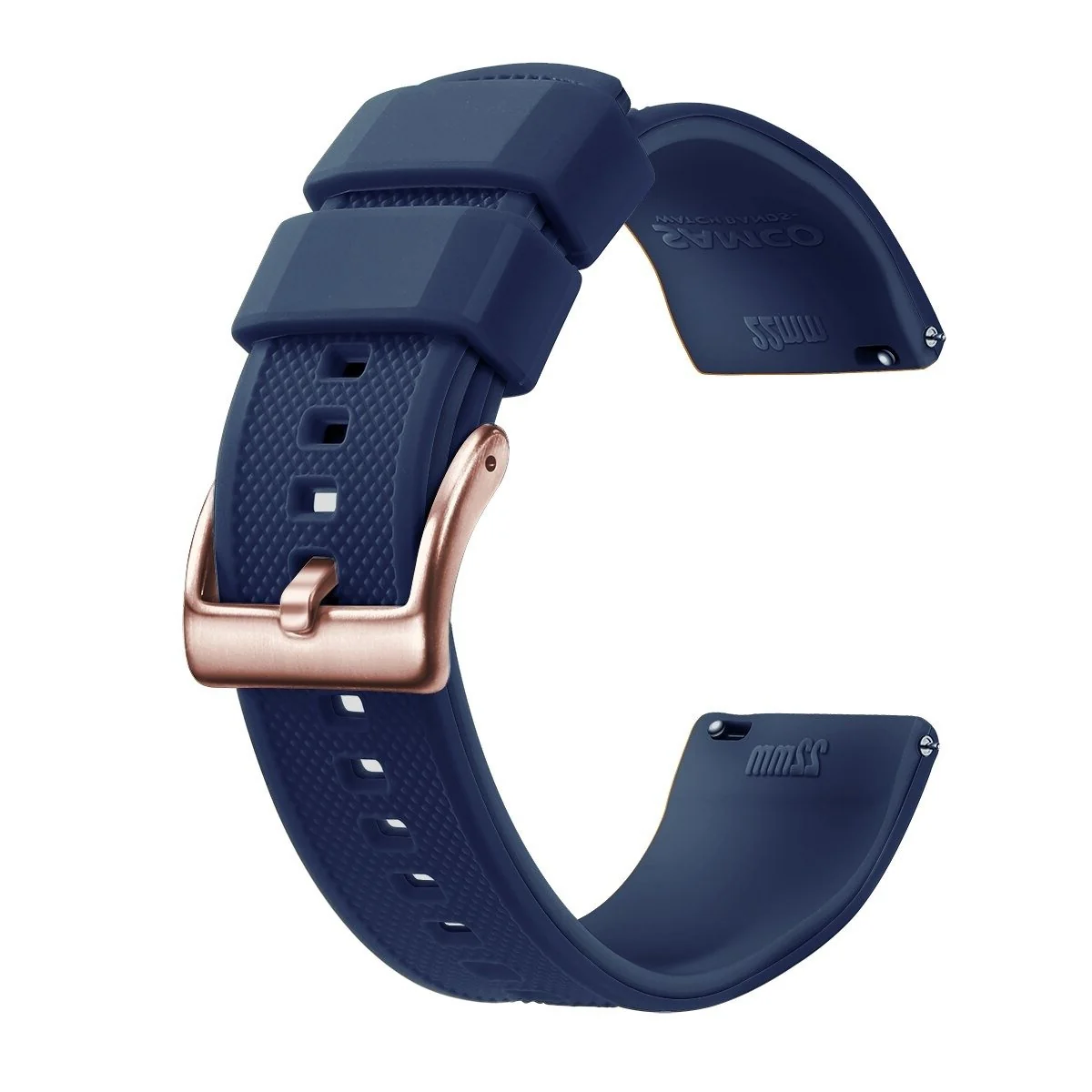 Sophisticated Antibes Silicone Tropic Watch Strap With Rose Gold Tang Buckle Easy-to-Use