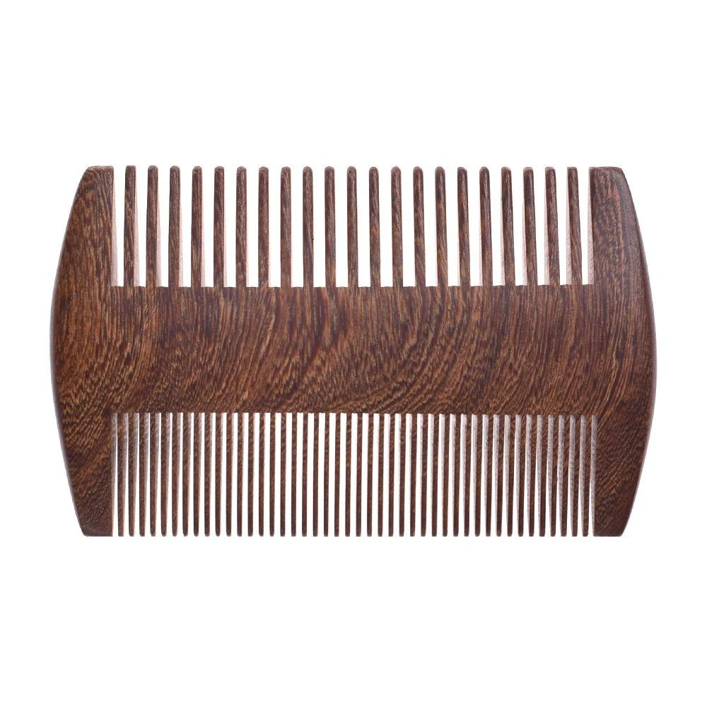 Sophisticated Sandalwood Pocket Anti-Static Beard Comb Environmentally Friendly