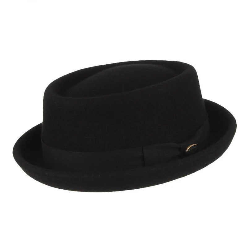 Powerful Wool Felt Crushable Pork Pie Hat Versatile
