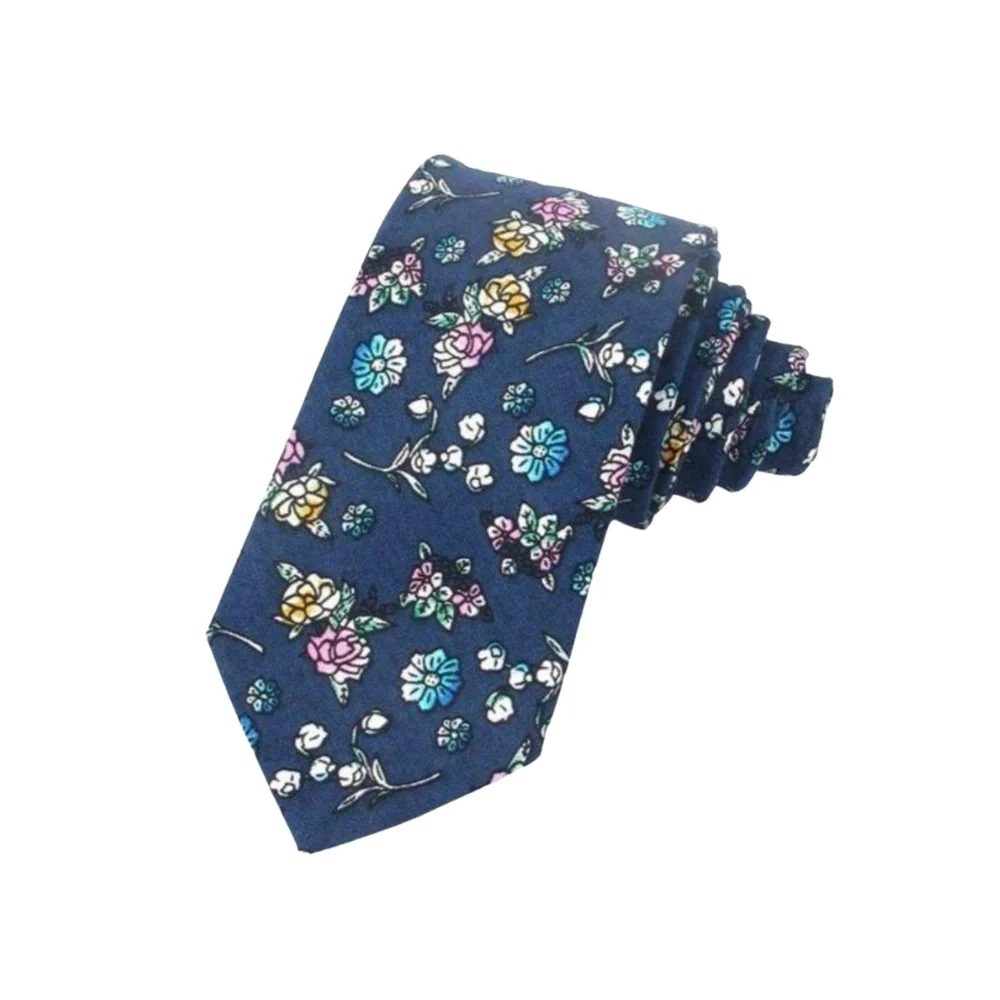 Crafted Floral Cotton Boho Tie Proven